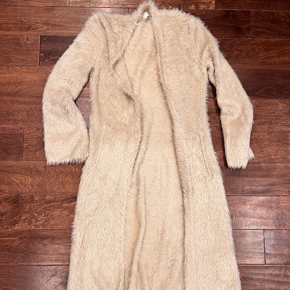 Tan Soft Knit Long Cardigan - Picture 1 of 4